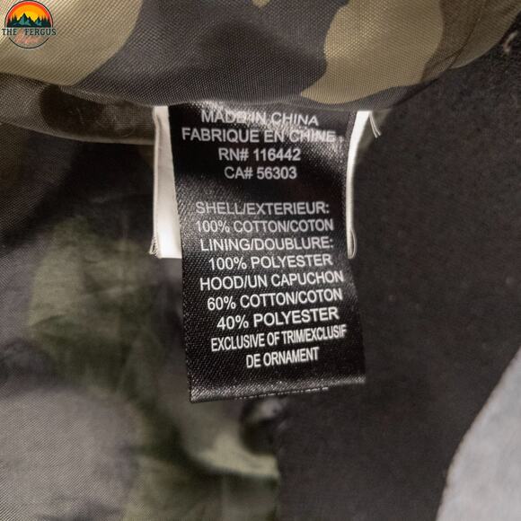 Empyre Y2K Bomber Jacket Blue Cotton Canvas Long Sleeve Hooded Full-Zip Men's S - Picture 14 of 15